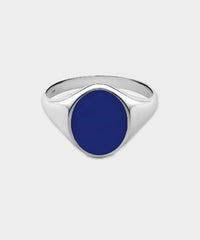 Miansai Sterling Silver Heritage Ring with Enamel
