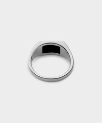 Miansai Sterling Silver Lennox Onyx Ring