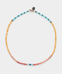 Mikia Heishi Beans Oyster Coral Turquoise