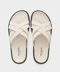 Nomad Suede Multi-Cross Sandal in Ivory