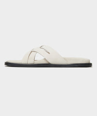Nomad Suede Multi-Cross Sandal in Ivory