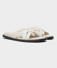 Nomad Suede Multi-Cross Sandal in Ivory