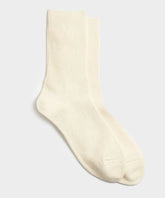 RoToTo Organic Daily 3 Pack Crew Socks in Ecru