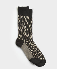 Rototo Rain Drop Crew Socks in Black