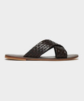 Tuscan Leather Woven Crisscross Sandal