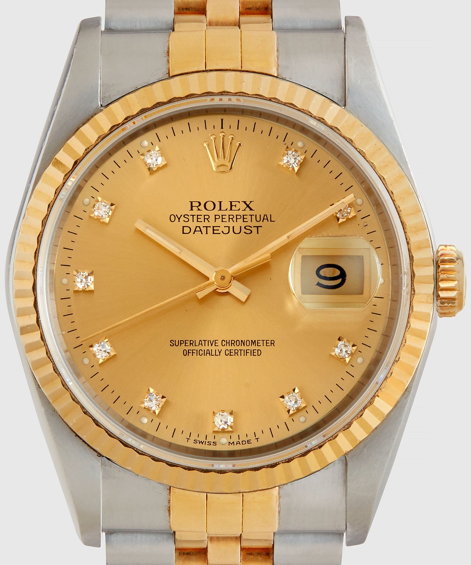 1991 Rolex Oyster Perpetual Datejust 2-Tone Diamond Jubilee Watch