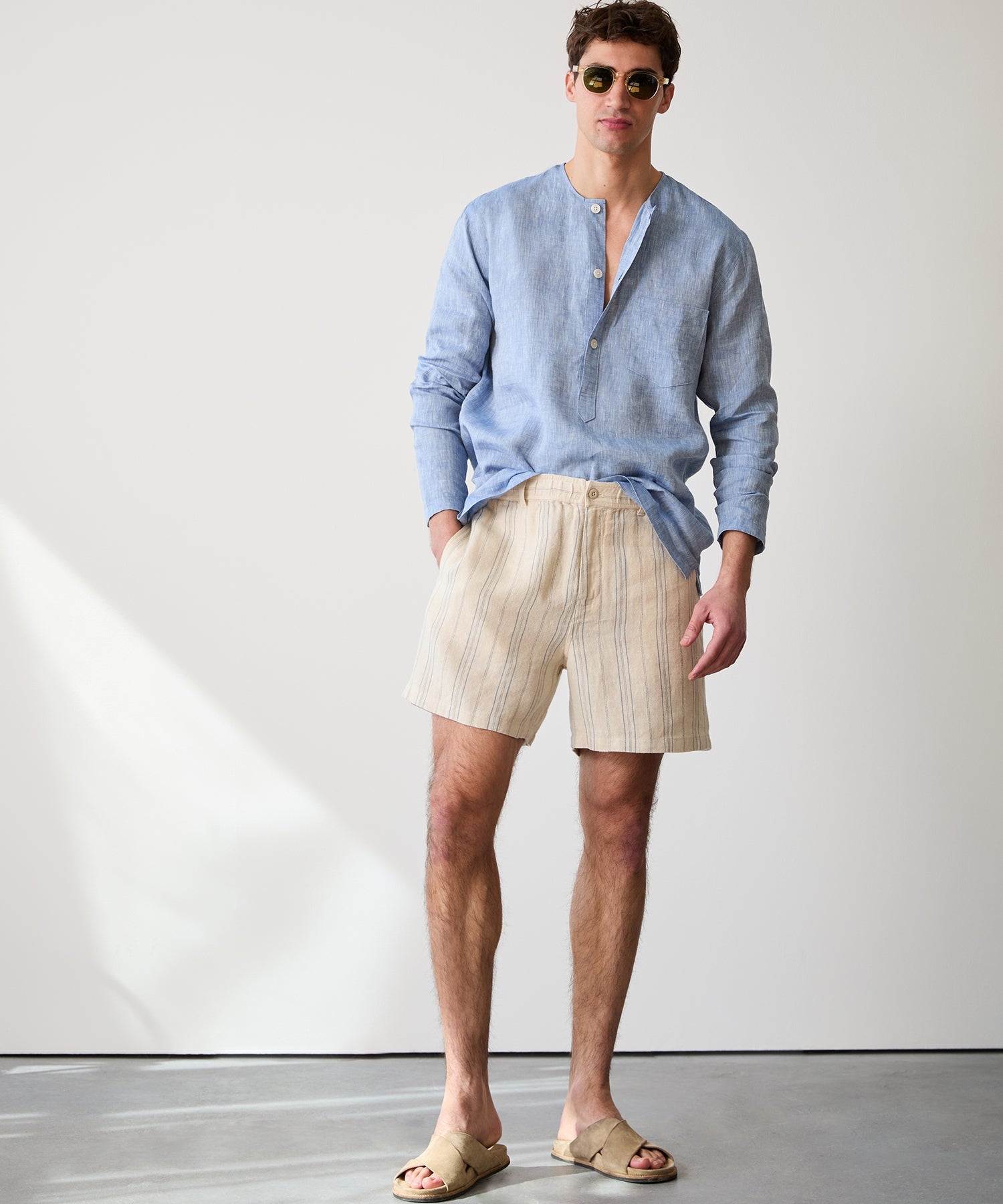 5" Linen Beachcomber Short