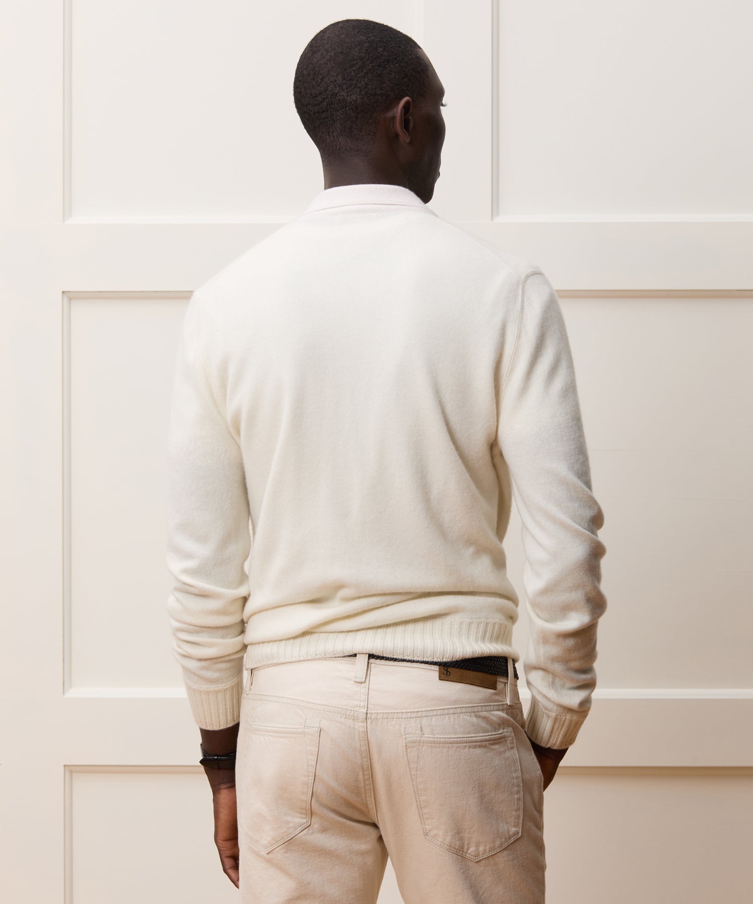 Italian Cashmere Half-Zip Sweater Polo