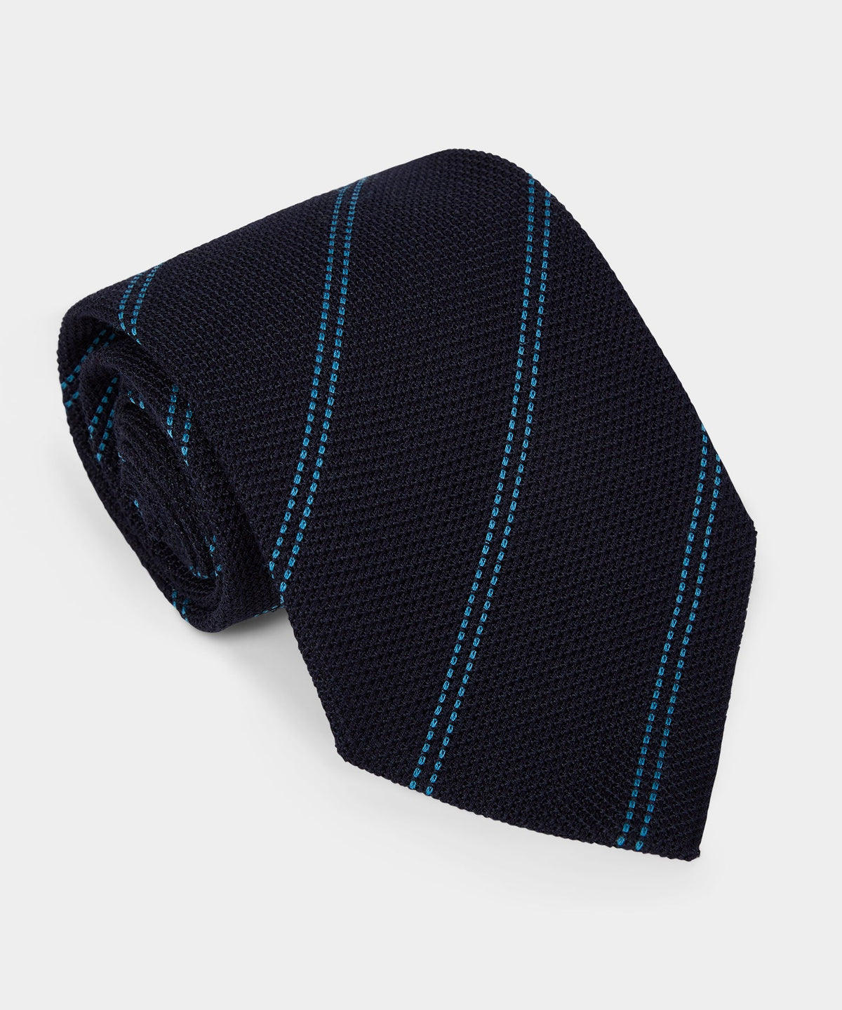 Italian Wool-Silk Stripe Tie