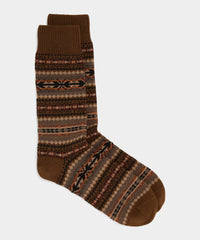 Cotton Fair Isle Sock