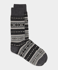 Cotton Fair Isle Sock