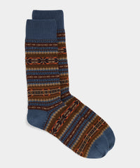 Cotton Fair Isle Sock