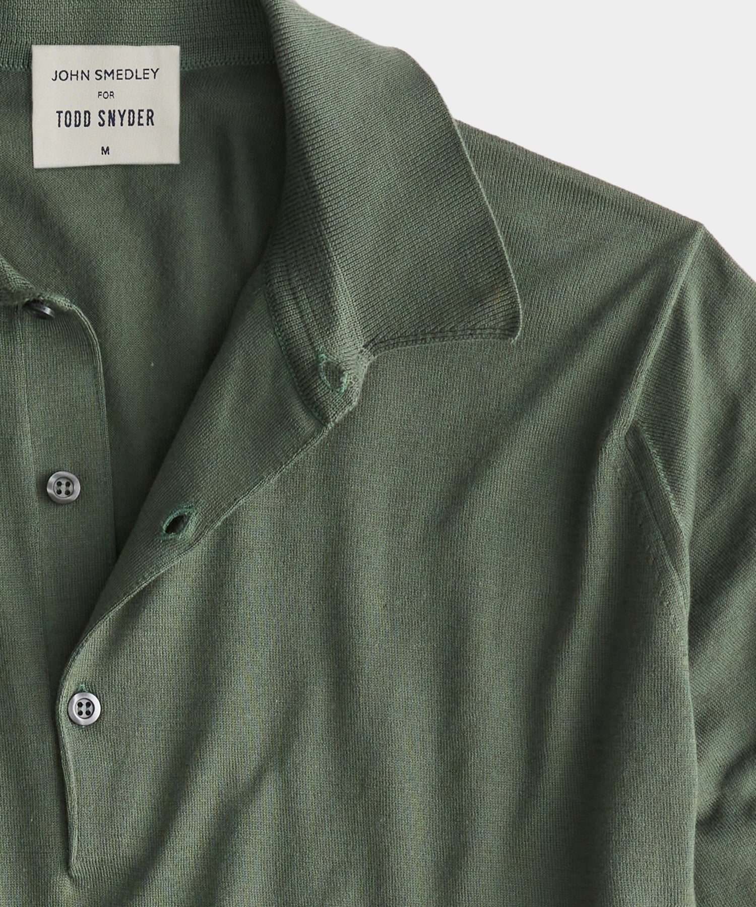 Todd Snyder x John Smedley Adrian Polo in Palm