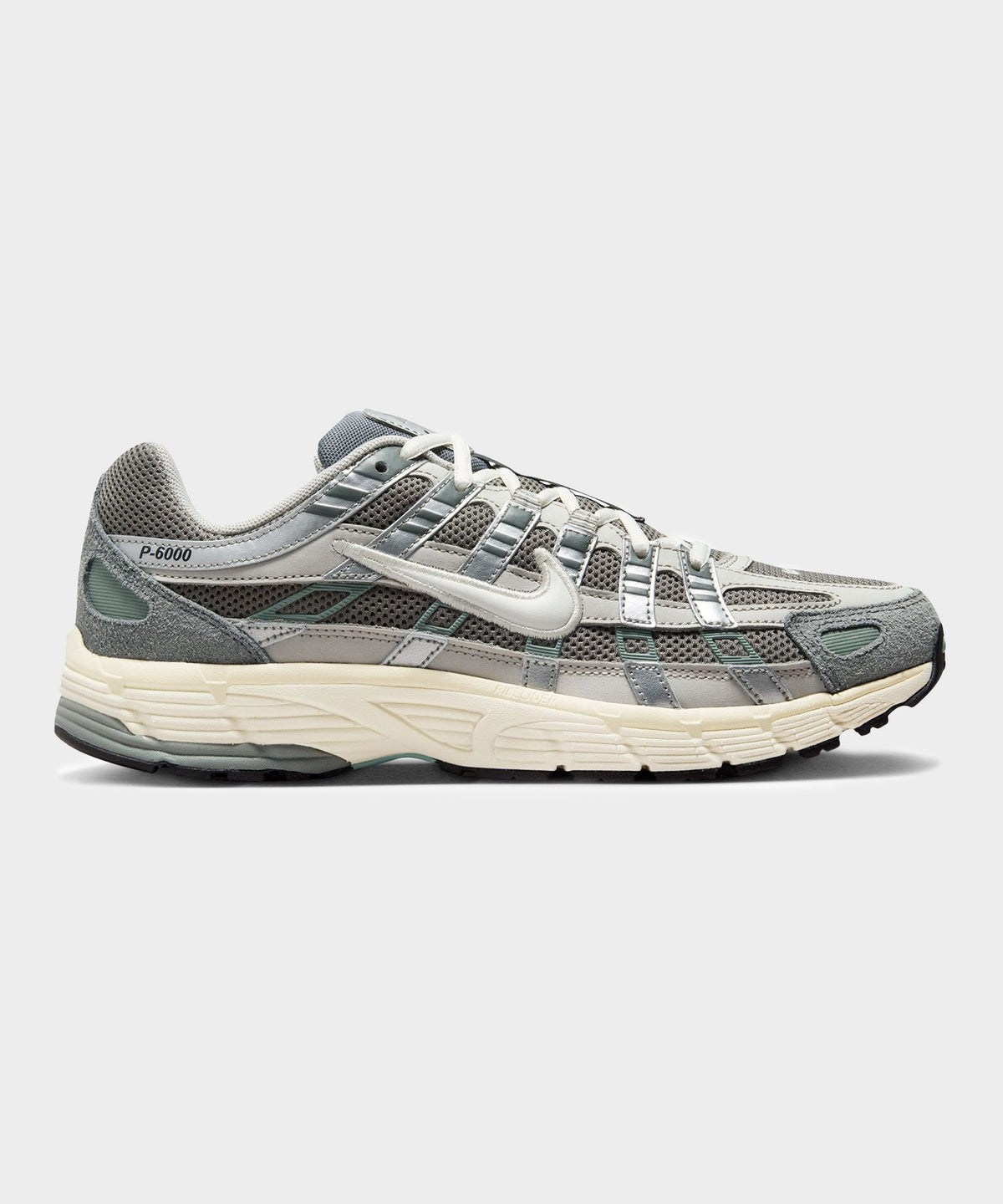 Nike P-6000 in Flat Pewter + Metallic Silver