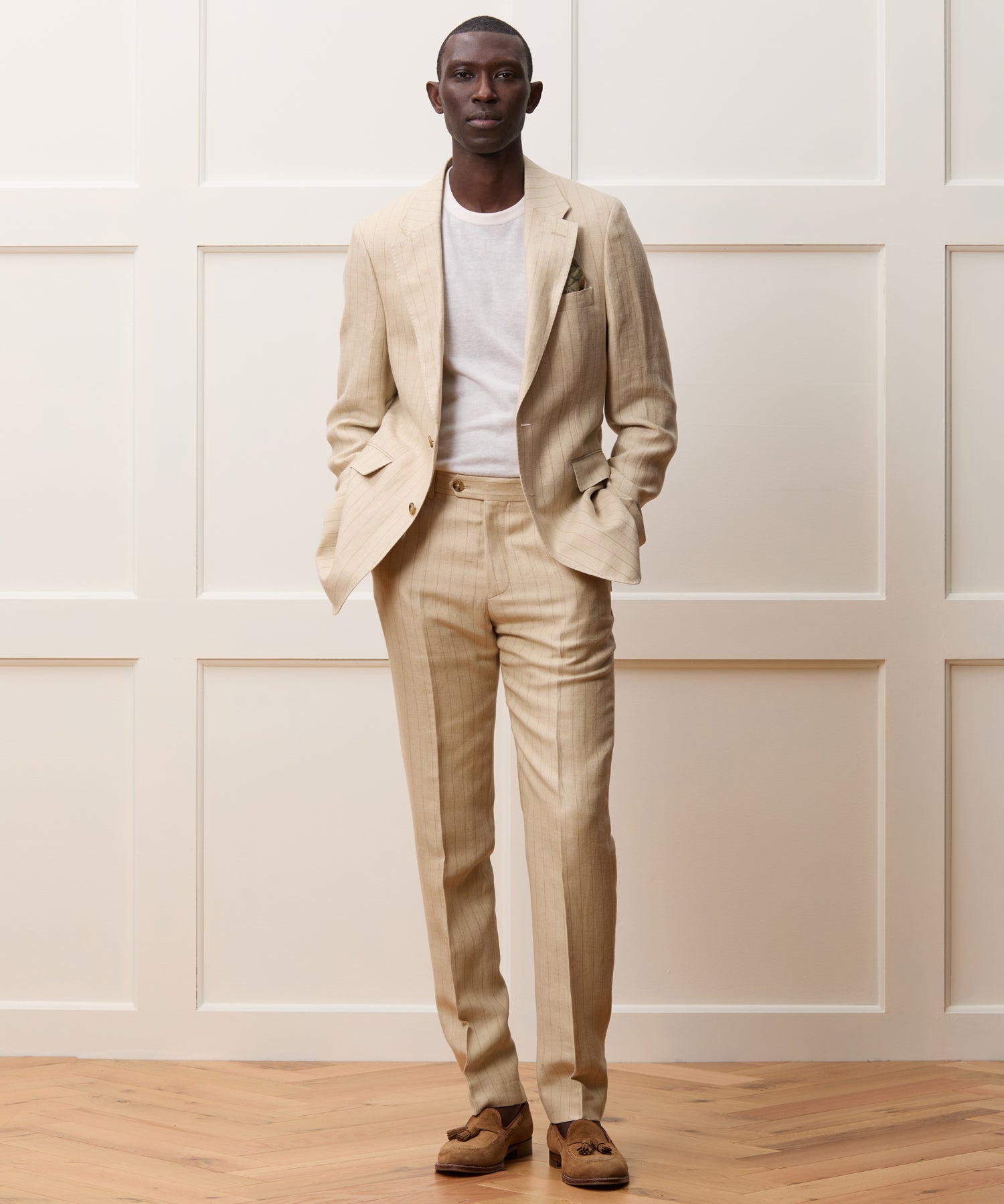 Italian Linen-Silk Sutton Trouser