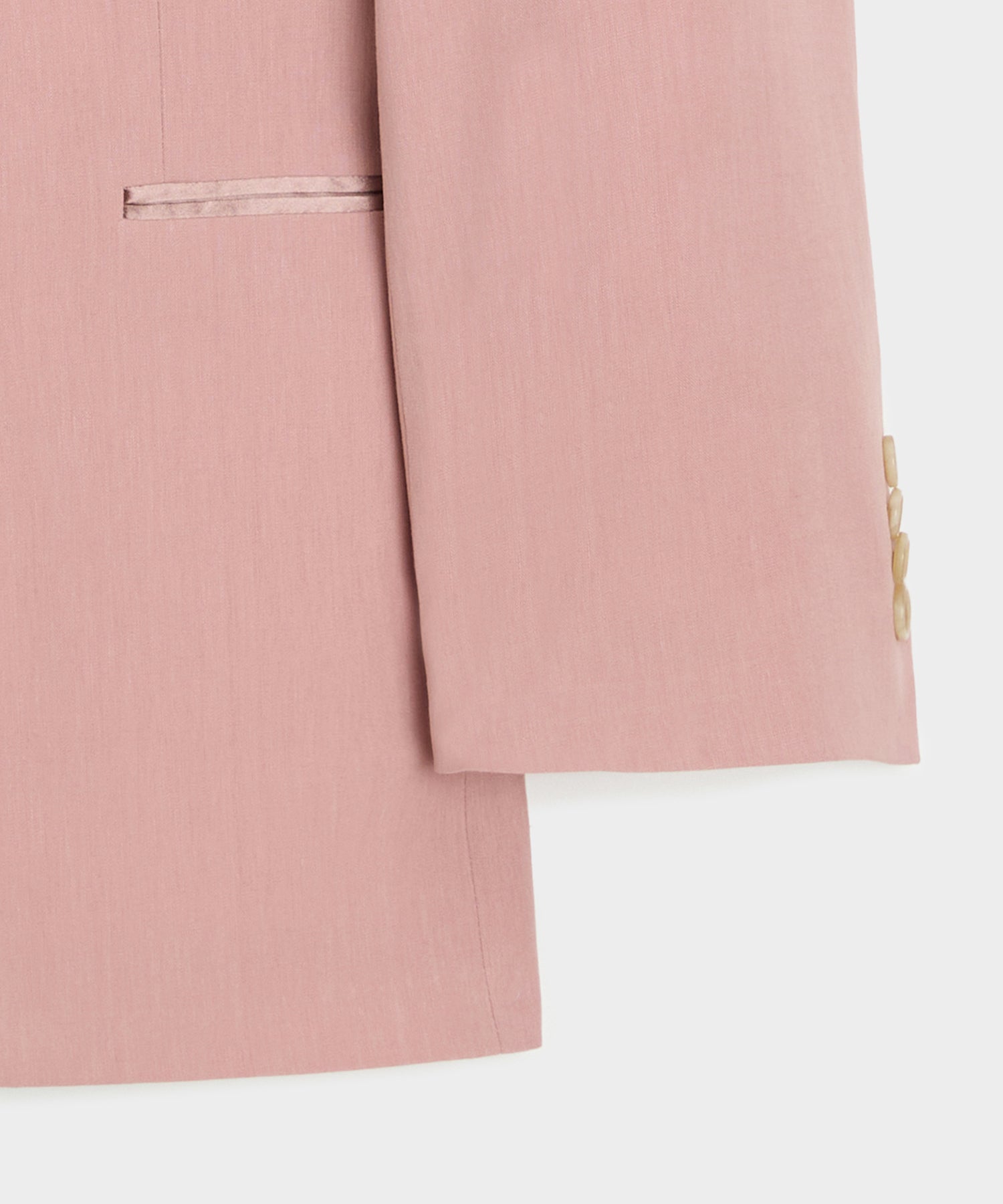 Relaxed Italian Sueded Linen Double-Breasted Tuxedo Jacket