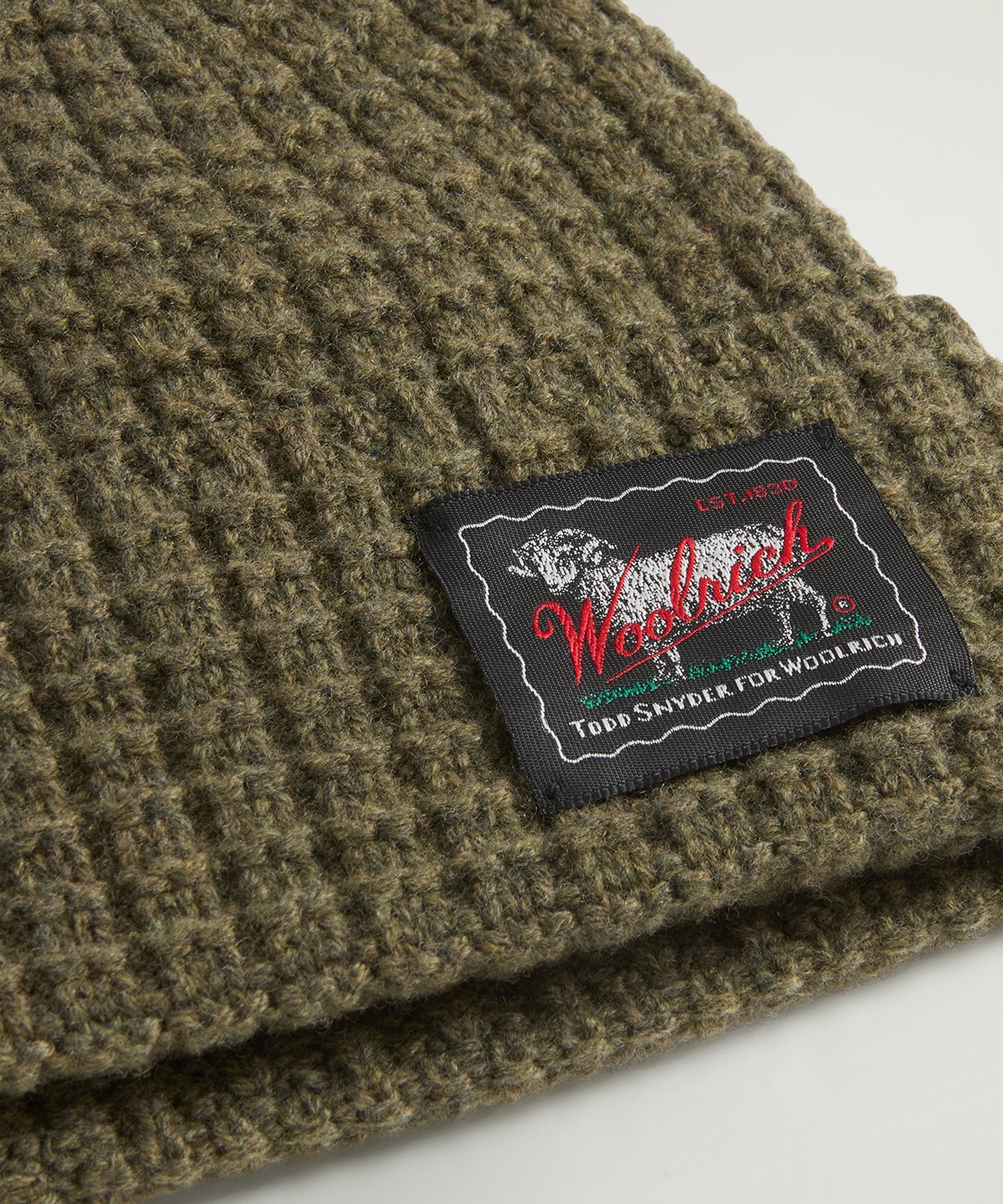 Todd Snyder x Woolrich Wool-Cashmere Waffle Beanie