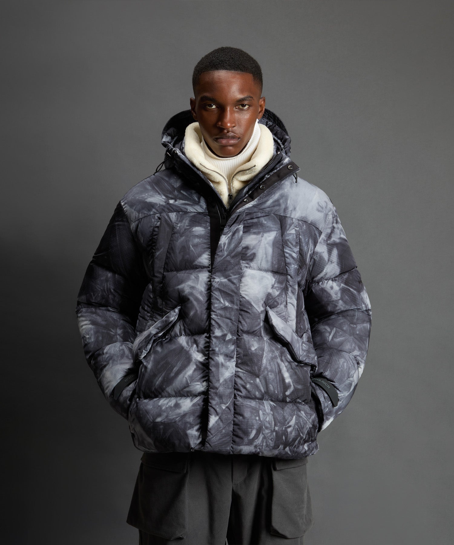 Todd Snyder x Woolrich Tie-Dye Glacier Puffer Jacket