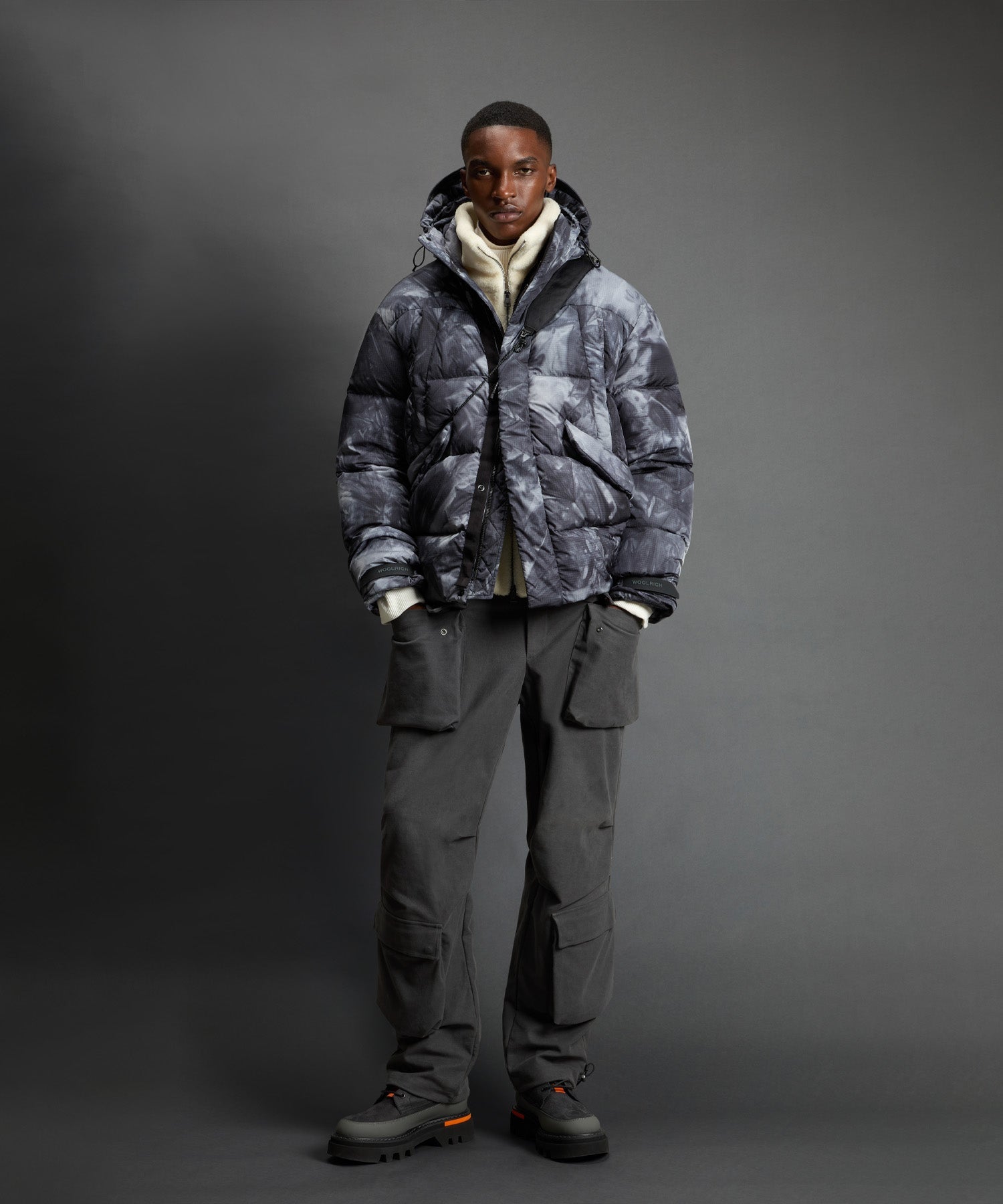 Todd Snyder x Woolrich Tie-Dye Glacier Puffer Jacket