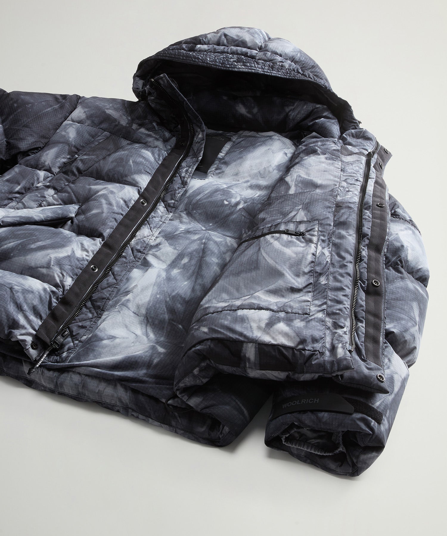 Todd Snyder x Woolrich Tie-Dye Glacier Puffer Jacket
