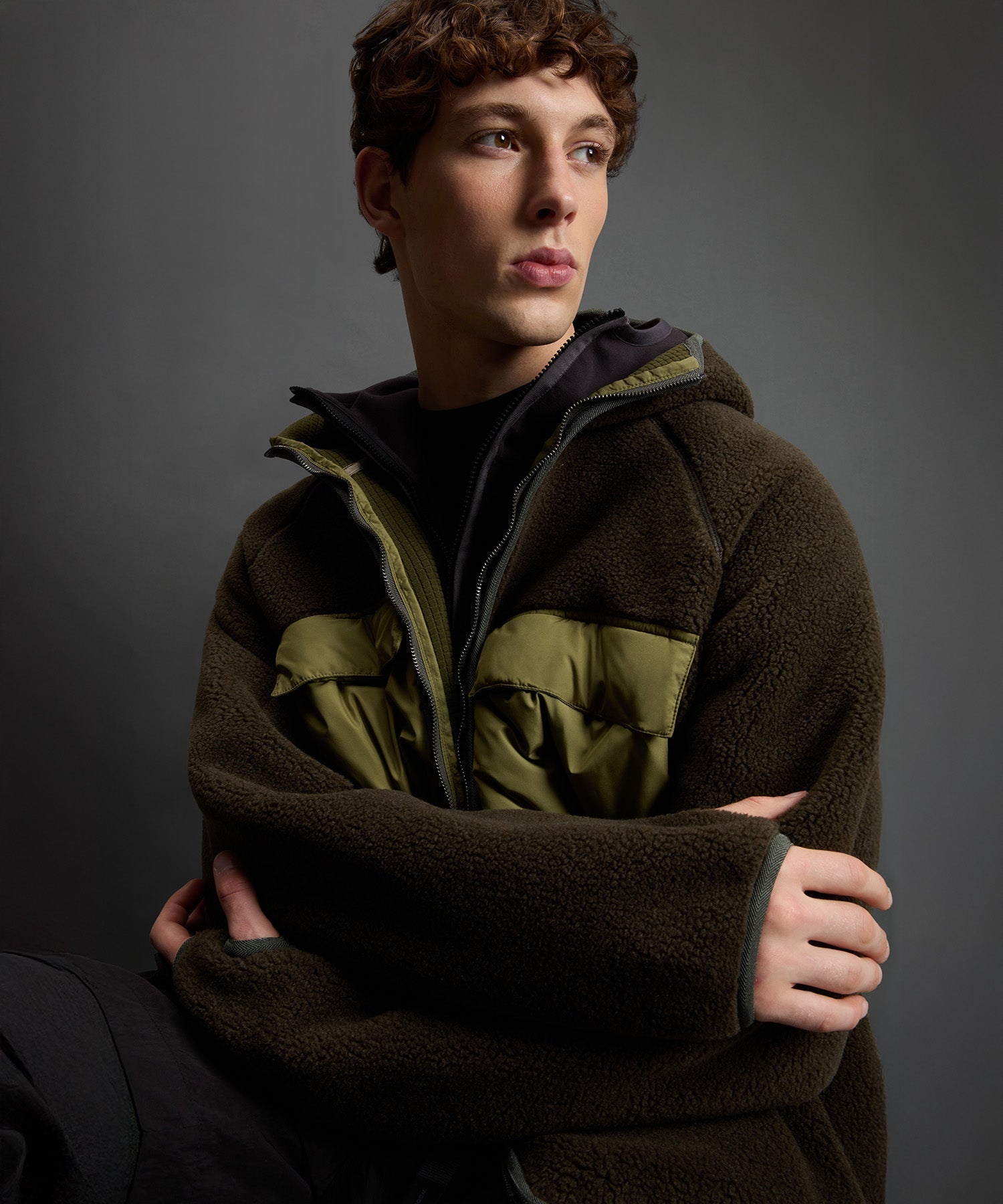 Todd Snyder x Woolrich Sherpa Fleece Quilted Full-Zip Jacket