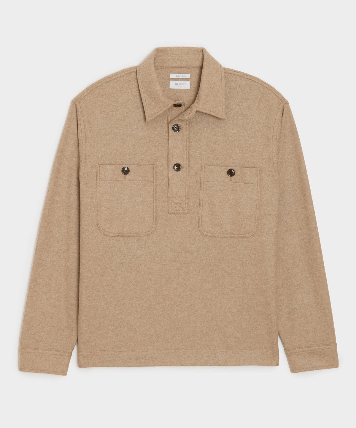 Camel-Cashmere Field Polo