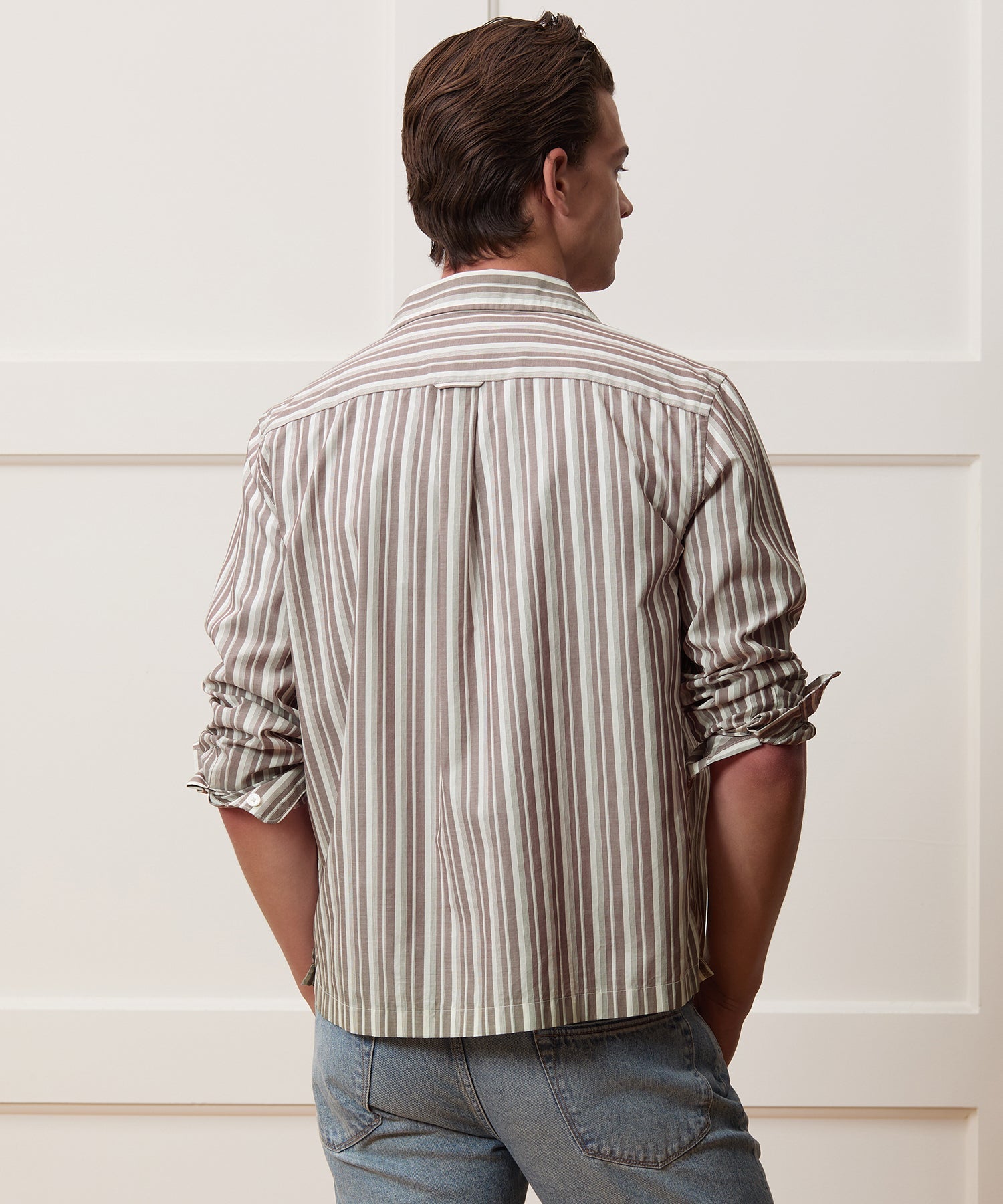 Cropped Poplin Shirt