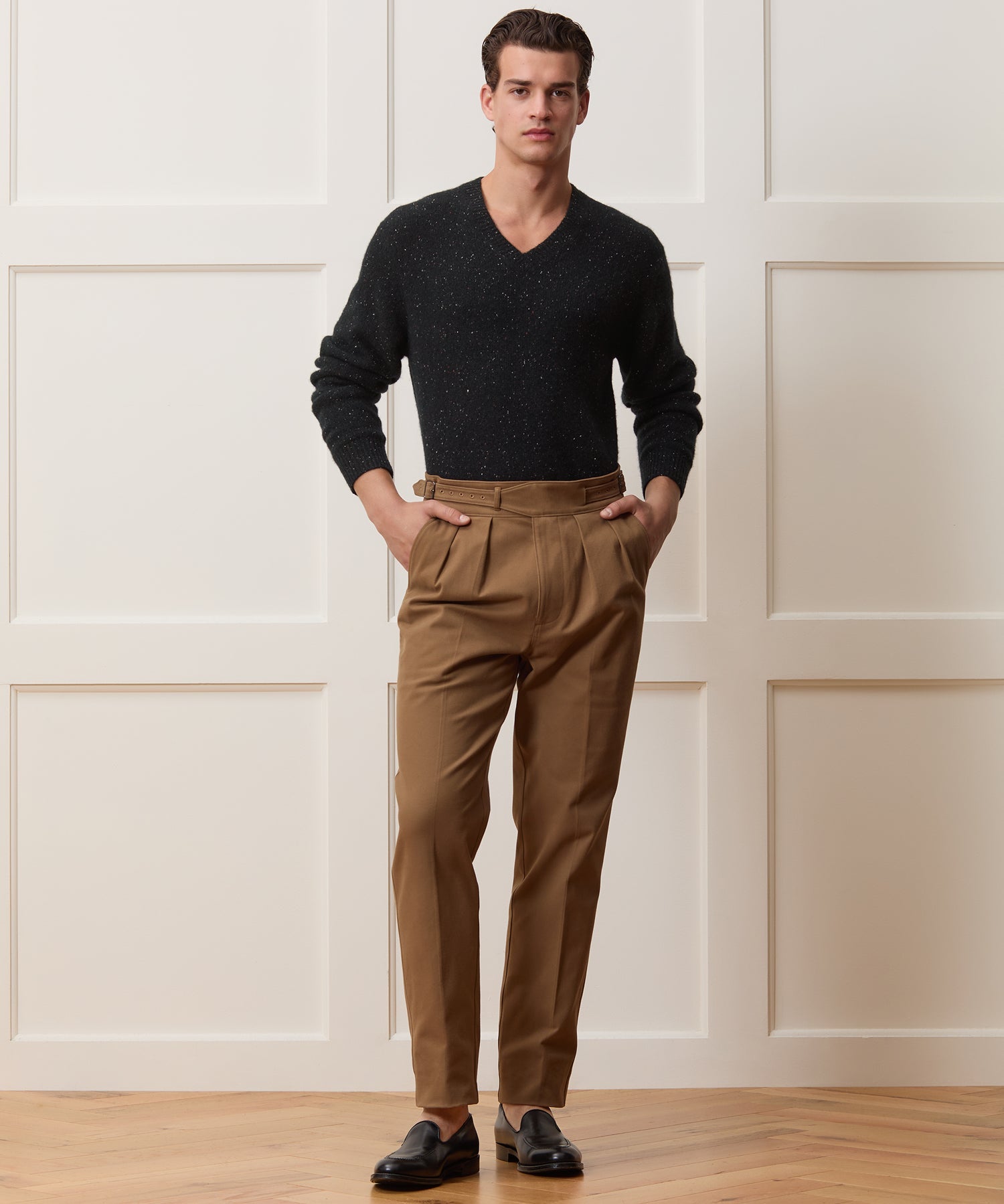 Donegal Cashmere V-Neck Sweater