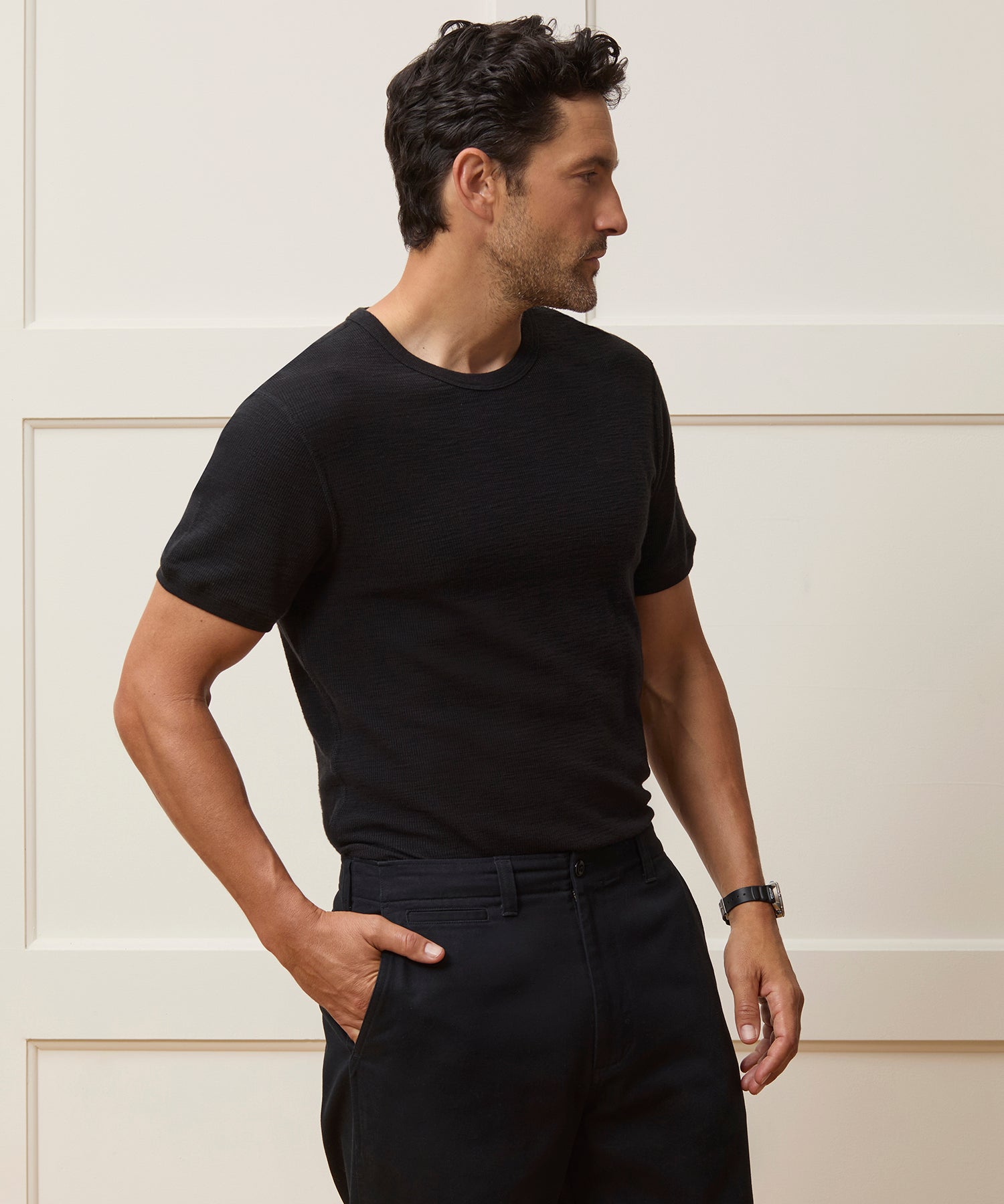 Lightweight Mini Waffle Tee