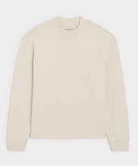 Relaxed Portuguese Jersey Mock Neck Tee