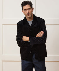 Italian Velvet Tailored Chore Coat