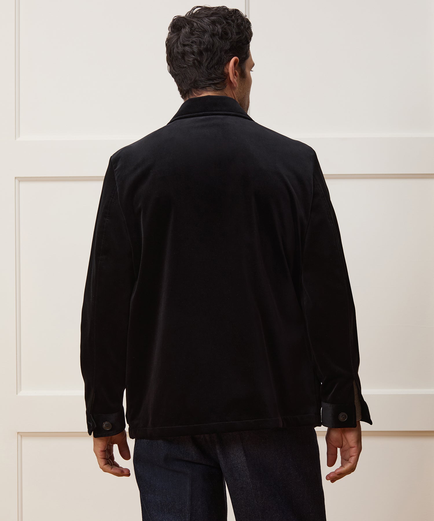 Italian Velvet Tailored Chore Coat