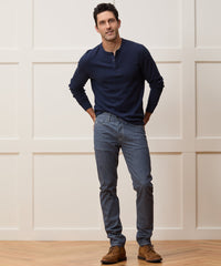 Lightweight Mini Waffle Henley