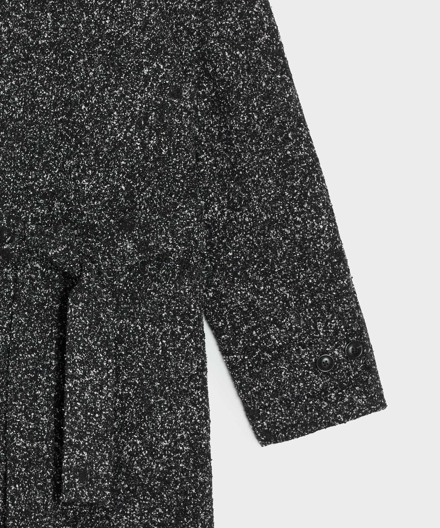 Italian Wool-Silk Belted Topcoat