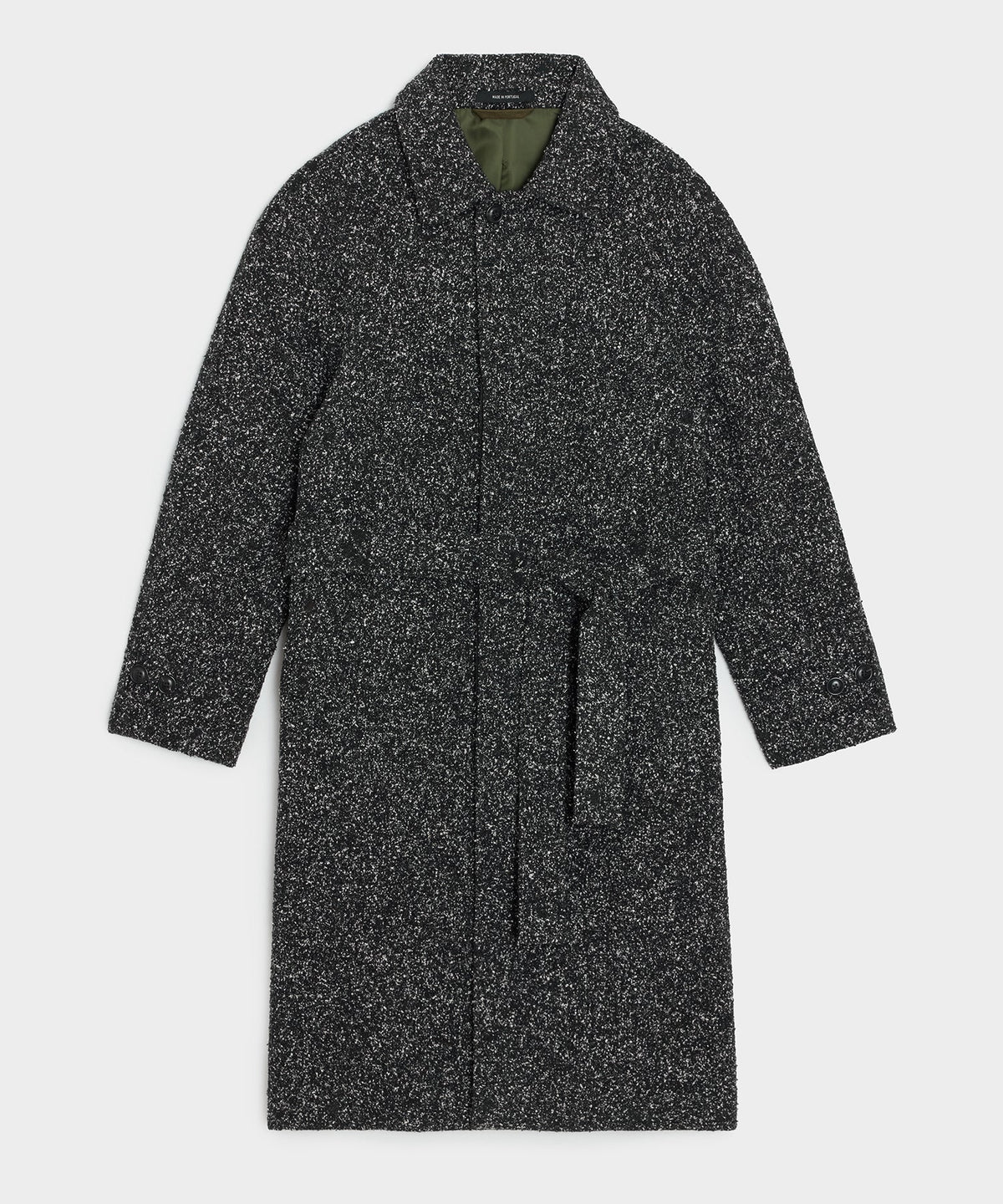 Italian Wool-Silk Belted Topcoat
