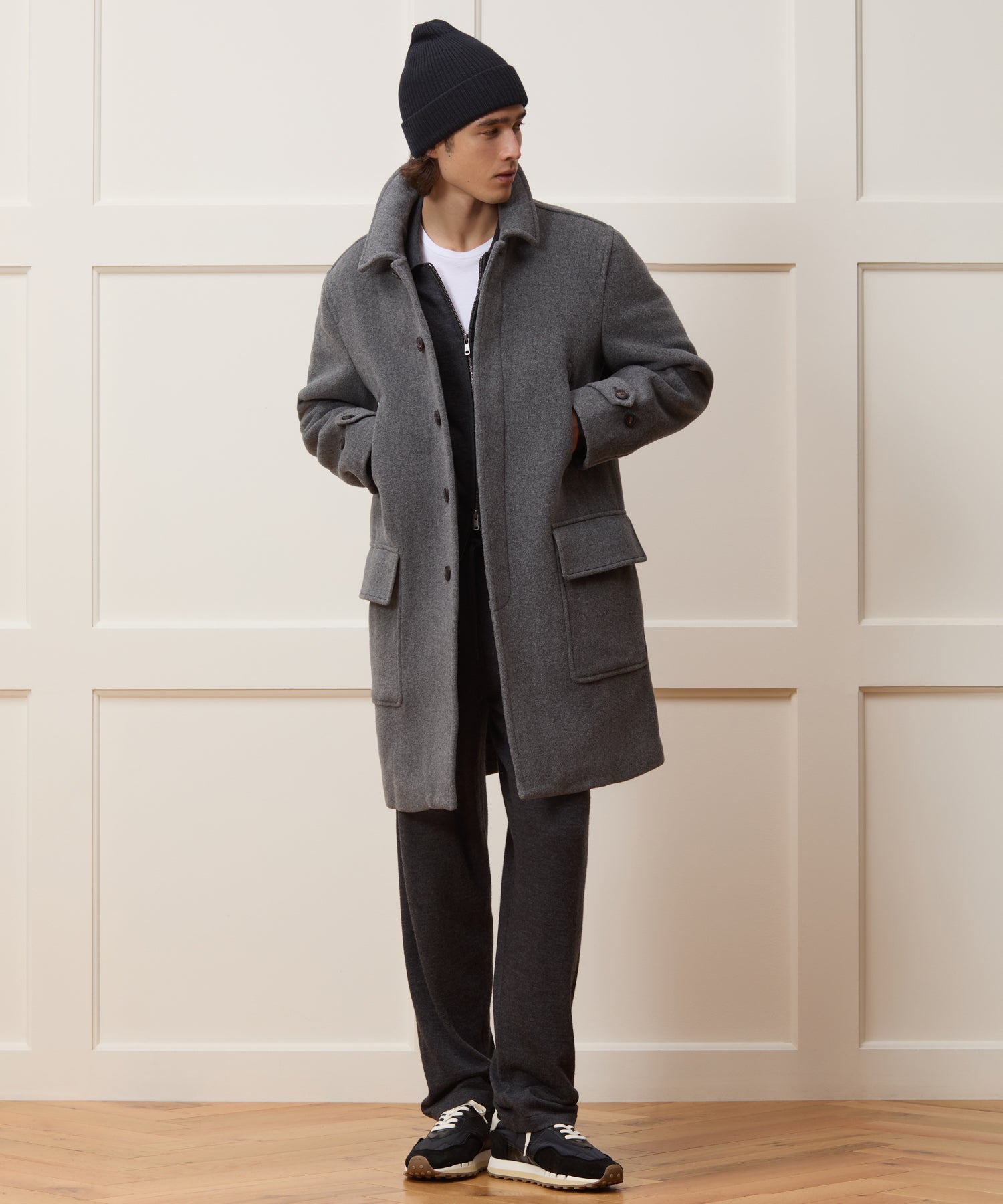 Italian Wool-Alpaca Car Coat