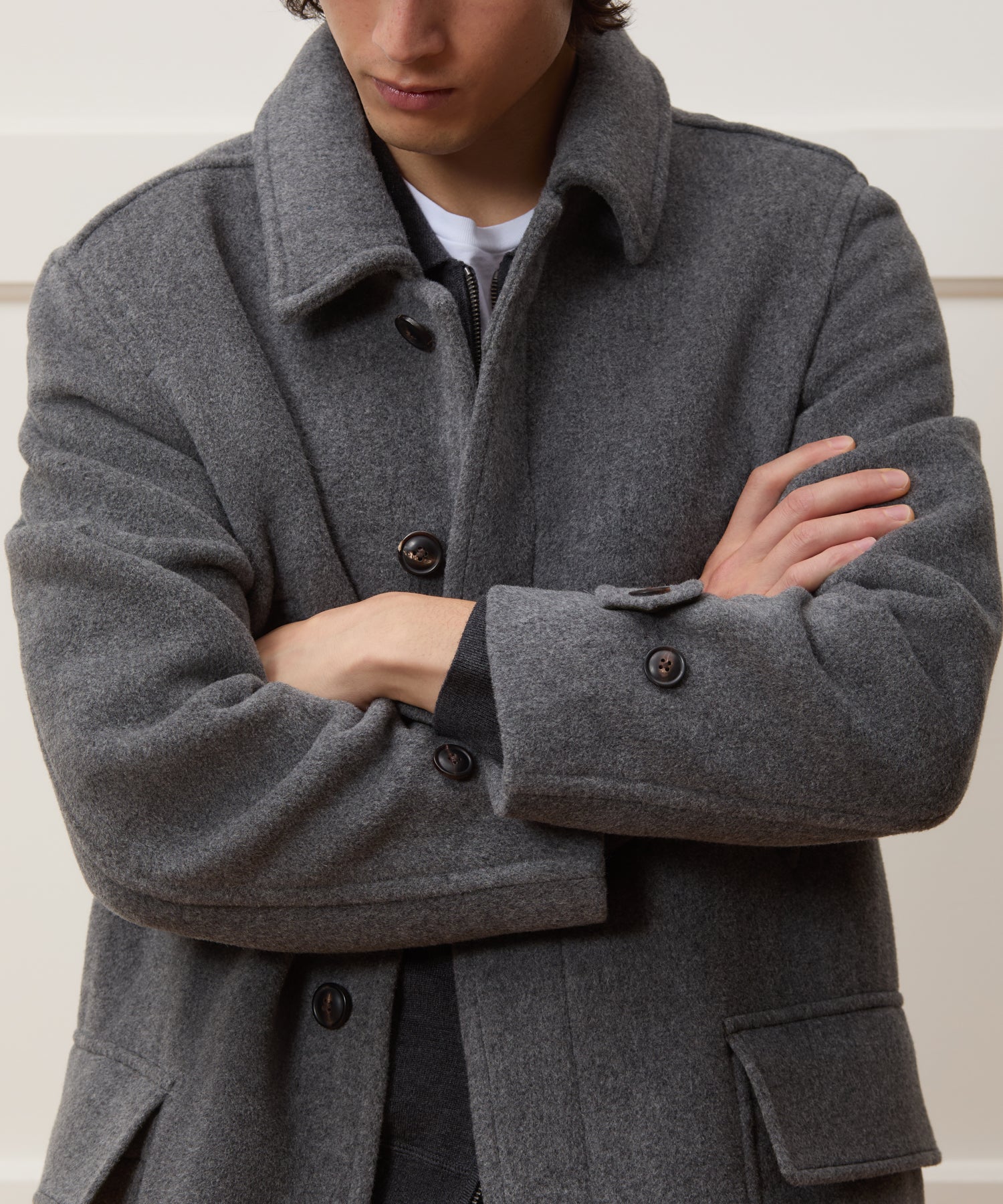 Italian Wool-Alpaca Car Coat