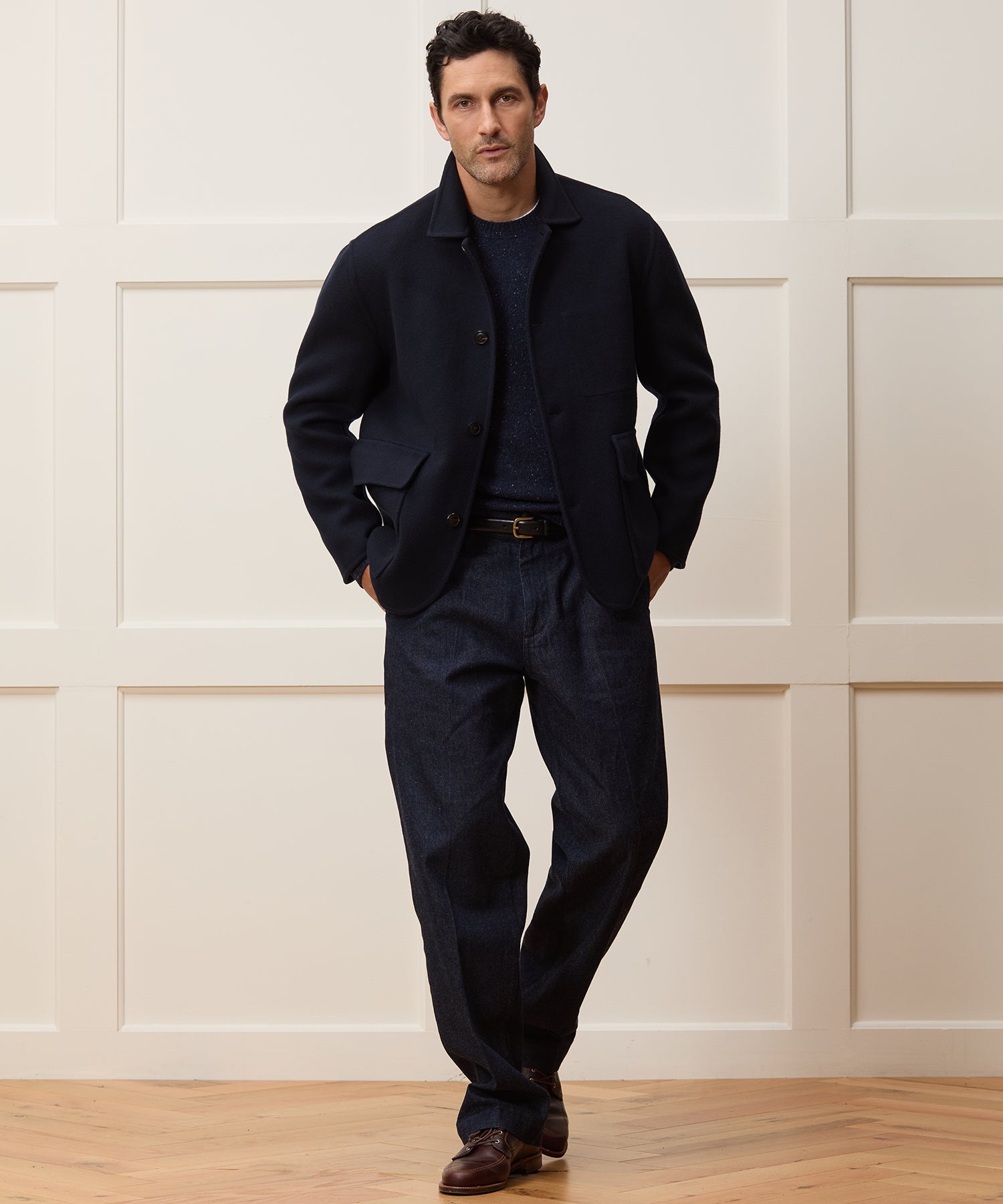 Relaxed Italian Cashmere Walking Jacket