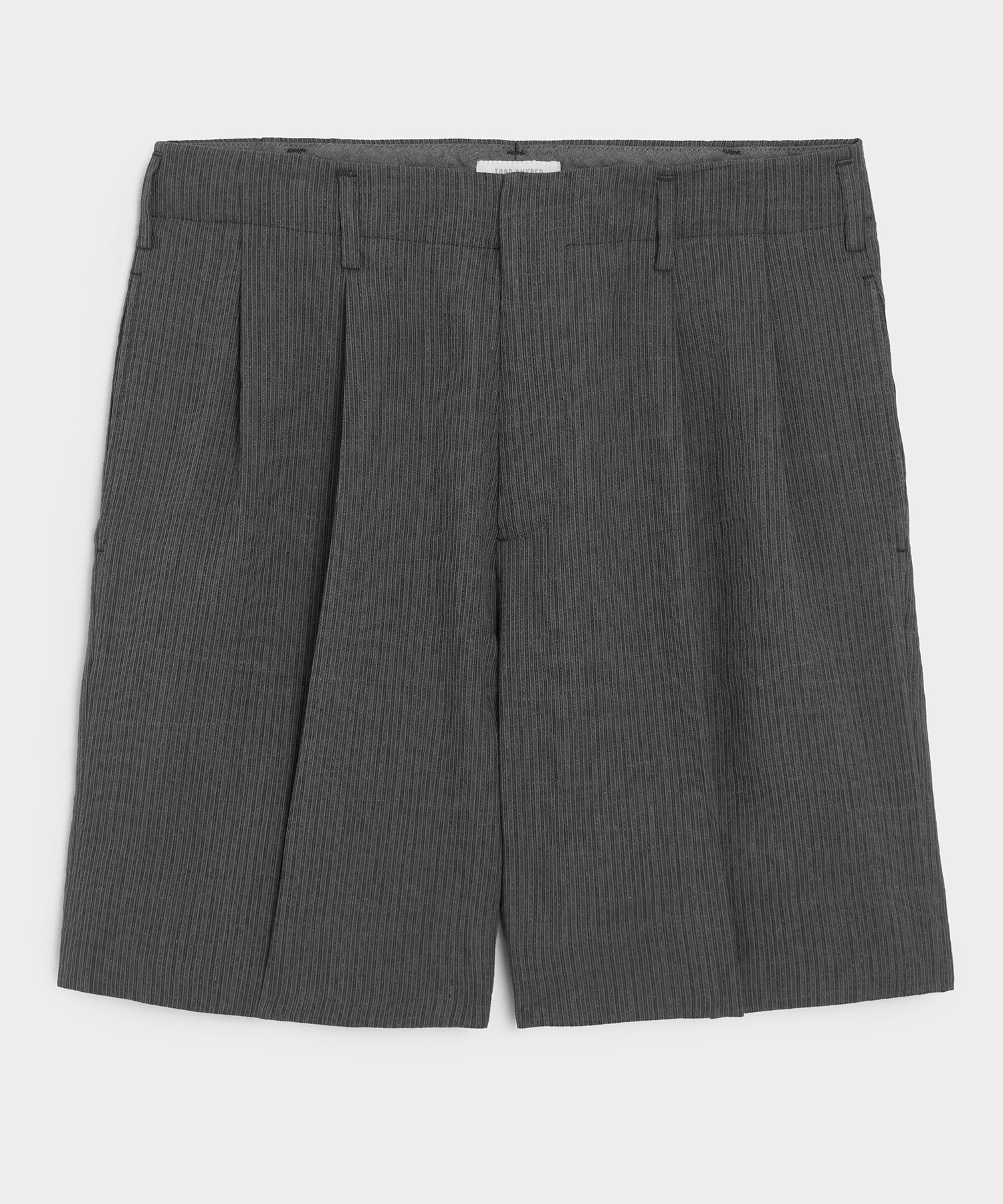 8" Striped Linen Hollywood Short