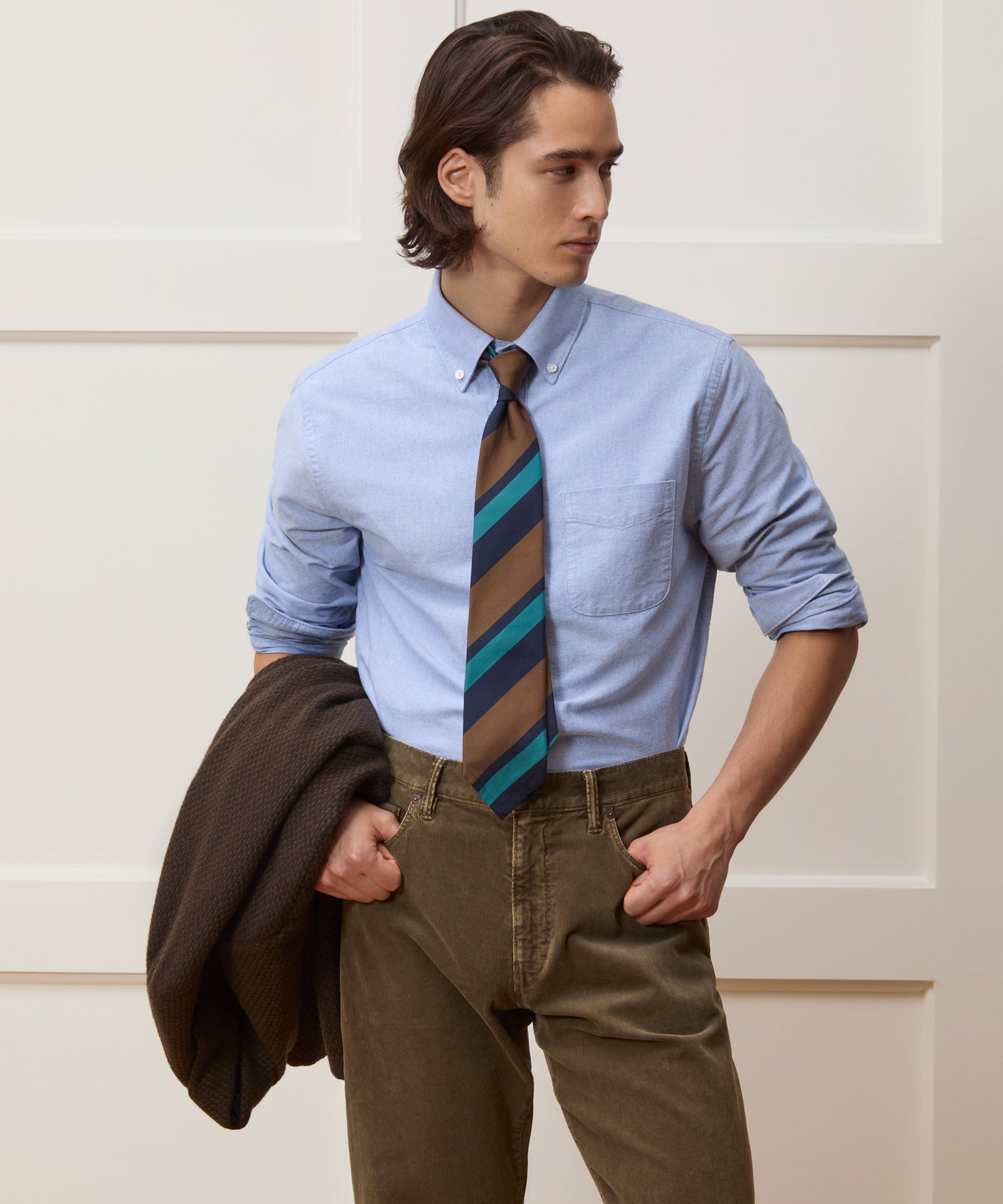 Italian Silk Repp Stripe Tie