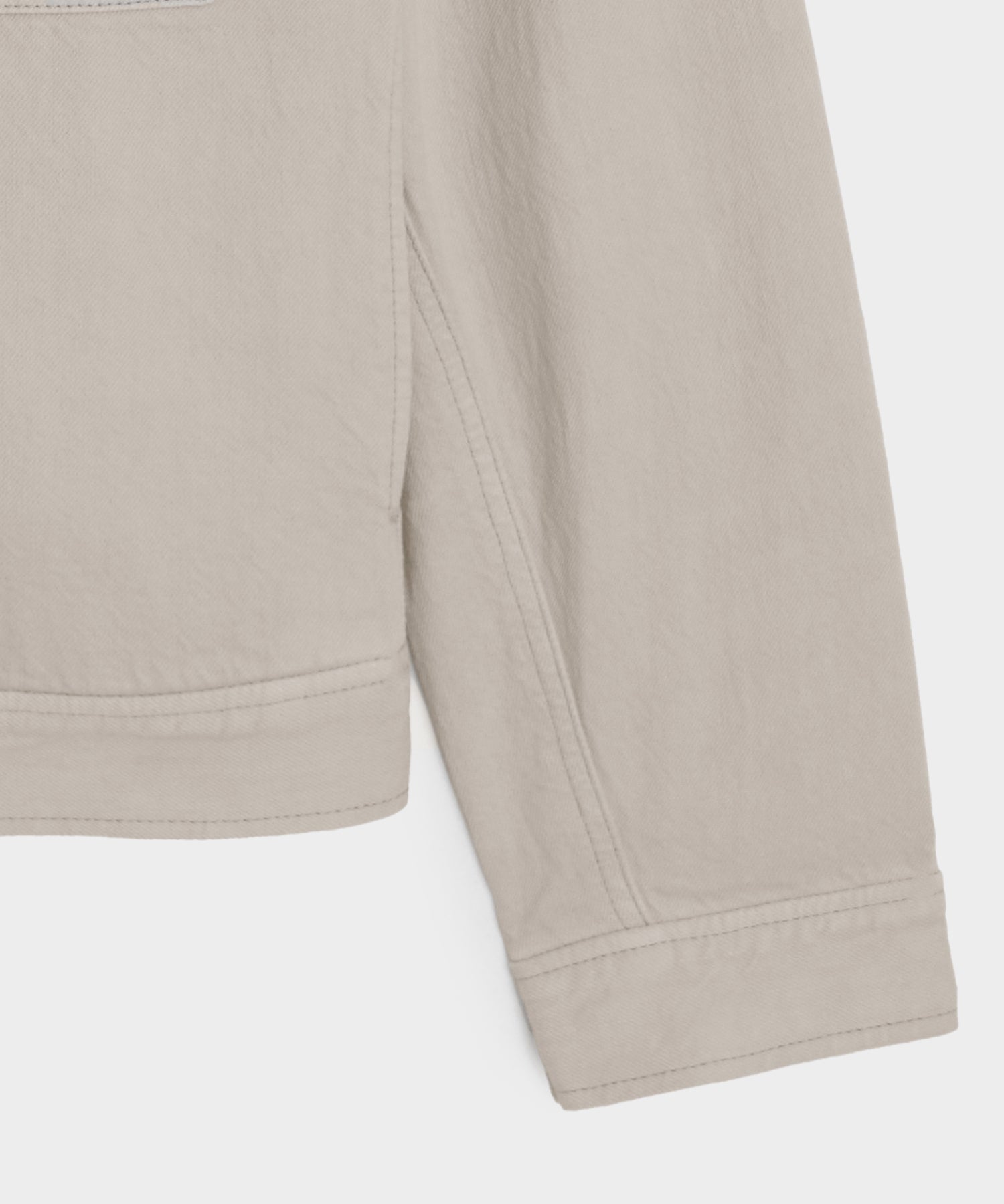 Cropped Denim Eisenhower Jacket