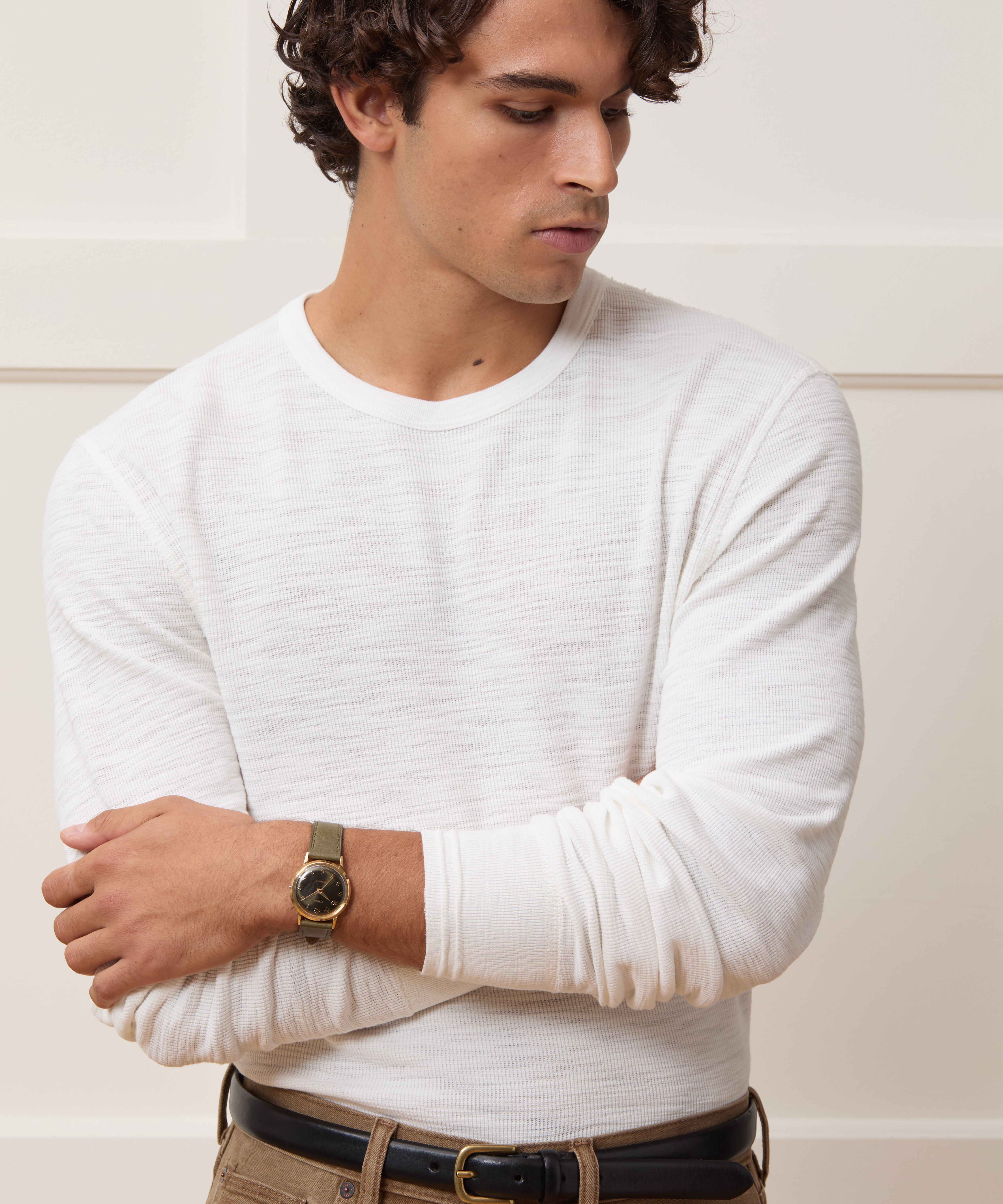 Lightweight Mini Waffle Tee