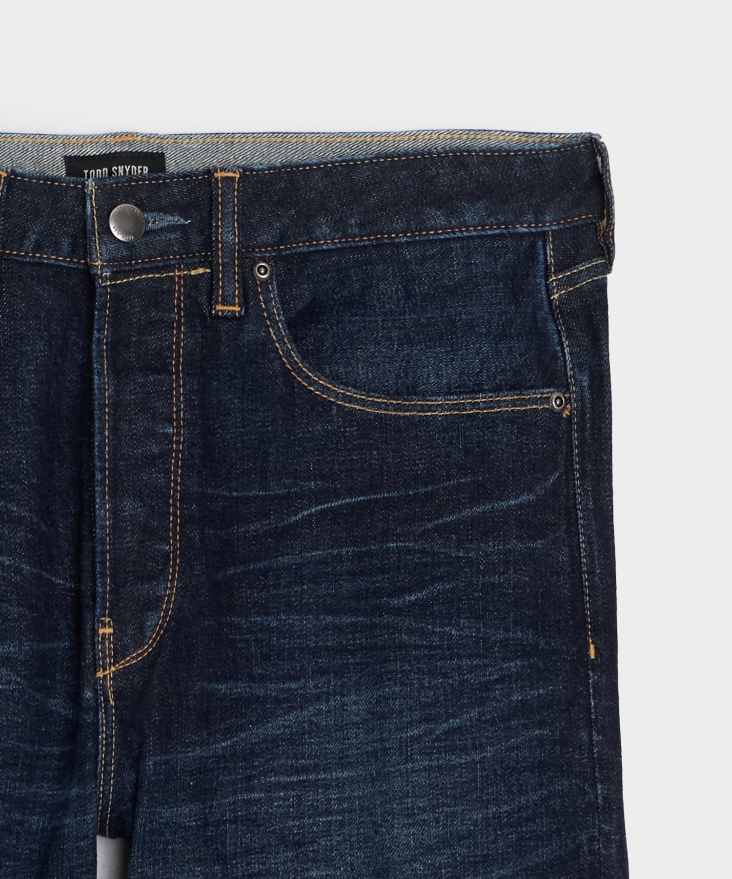 Straight Japanese Selvedge Stretch Jean in Worn Indigo