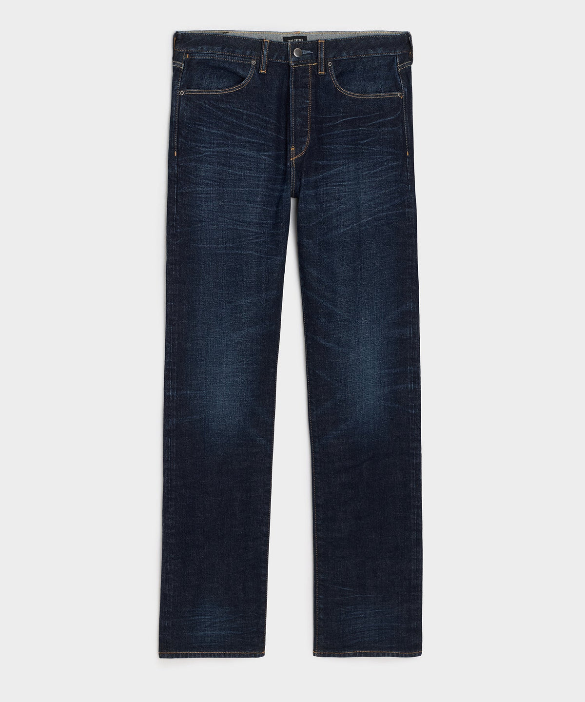 Straight Japanese Selvedge Stretch Jean in Worn Indigo