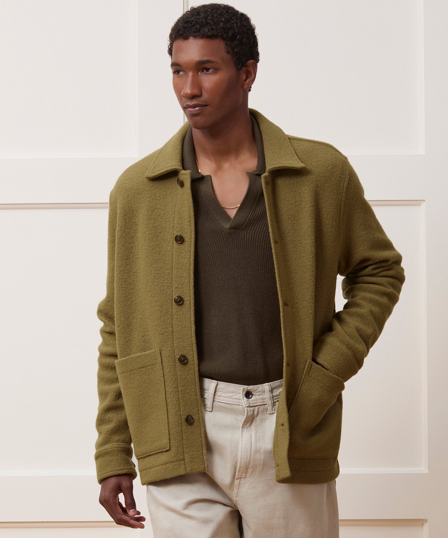 Italian Boiled Wool Chore Coat