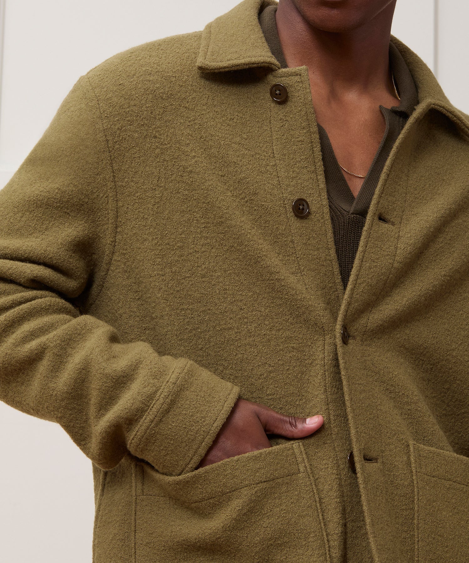 Italian Boiled Wool Chore Coat