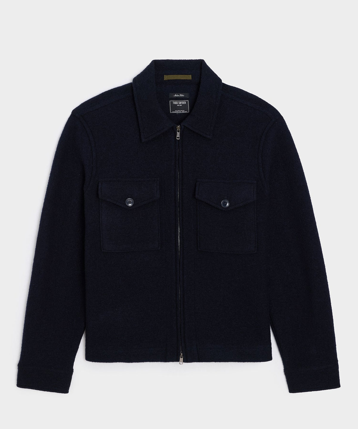 Italian Boiled Wool Full-Zip CPO Jacket