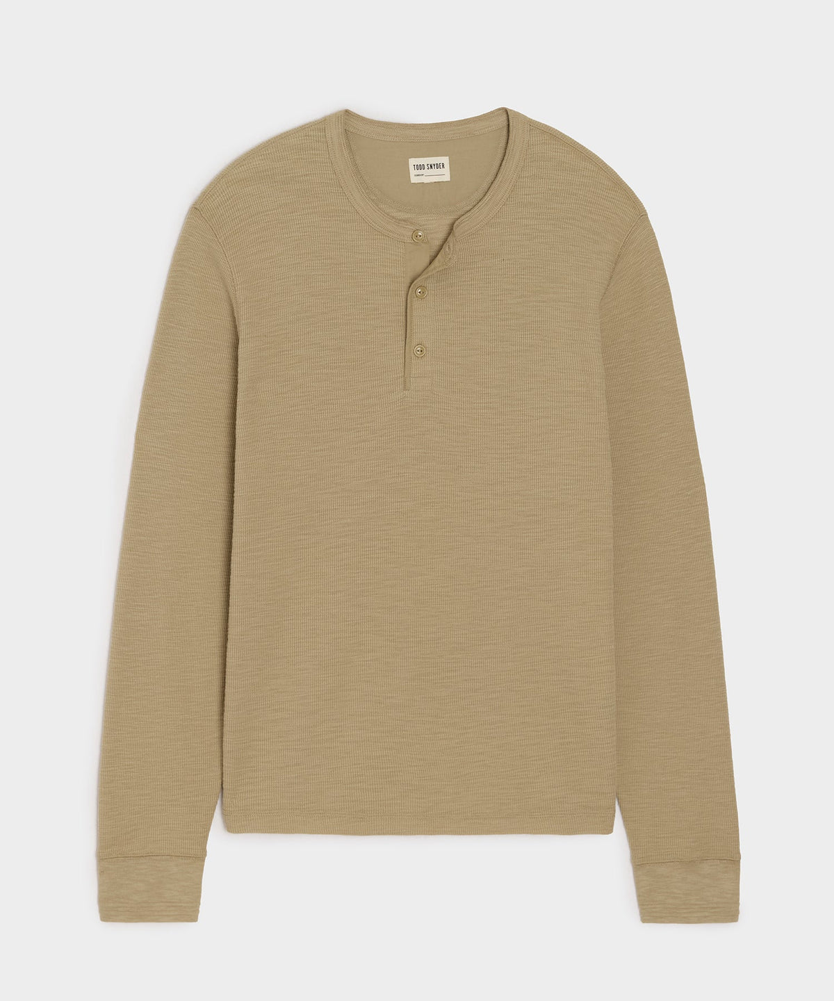 Lightweight Mini Waffle Henley