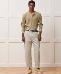 Lightweight Mini Waffle Henley