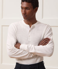Lightweight Mini Waffle Henley
